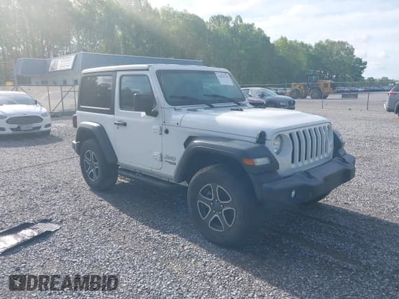 ✅ 2020 Jeep Wrangler Sport S • VIN: 1C4GJXAN3LW227196 • Lot: 42025739. Listed on IAAI with 69,607 mi. Free auction sales archive from the USA and detailed vehicle history report at DreamBid. Image 1.