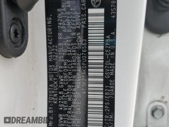 ✅ 2023 Toyota Camry XSE • VIN: 4T1KZ1AK0PU076563 • Lot: 89712595. Wystawiony na Copart z przebiegiem 48 816 mil. Bezpłatny archiwum sprzedaży aukcyjnych z USA i szczegółowy raport historii pojazdu na DreamBid. Zdjęcie 13.