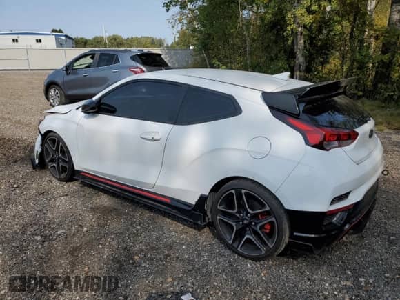 2022 Hyundai Veloster z VIN KMHT36AH1NU011516, wystawiony jako Copart lot #74072874 z przebiegiem 46 675 mil mil oraz Szkoda całkowita • Salvage title. Historia ofert i sprzedaży dostępna na DreamBid. Obrazek 2.