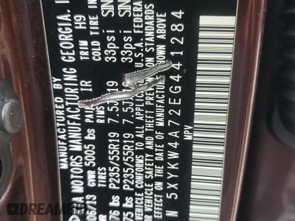 ✅ 2014 Kia Sorento SX • VIN: 5XYKW4A72EG441284 • Лот: 86487235. Опубликован ранее на Copart с пробегом 157 259 миль. Бесплатный доступ к архиву аукционных продаж из США и подробный отчёт об истории автомобиля на DreamBid. Изображение 12.