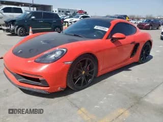 ✅ 2018 Porsche Cayman S • VIN: WP0AB2A80JS278367 • Lot: 48765985. Listed on Copart with 72,909 mi. Free auction sales archive from the USA and detailed vehicle history report at DreamBid. Image 1.