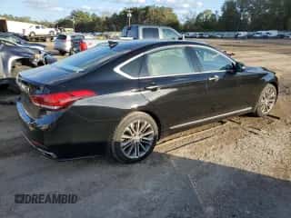 2015 Hyundai Genesis 3.8L z VIN KMHGN4JE7FU027324, wystawiony jako Copart lot #79649444 z przebiegiem 149 600 mil mil oraz Szkoda całkowita • Salvage title. Historia ofert i sprzedaży dostępna na DreamBid. Obrazek 3.