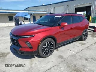 ✅ 2025 Chevrolet Blazer RS • VIN: 3GNKBERS3SS103775 • Лот: 61497805. Опубликован ранее на Copart с пробегом 16 242 миль. Бесплатный доступ к архиву аукционных продаж из США и подробный отчёт об истории автомобиля на DreamBid. Изображение 1.