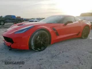 2019 Chevrolet Corvette Grand Sport 2LT with VIN 1G1YY2D76K5118745, listed as a Copart auction lot 65573405 with 19,893 mi miles and Salvage title. Bid and sale history available at DreamBid. Image 1.