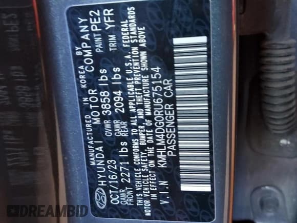 ✅ 2024 Hyundai Elantra SEL • VIN: KMHLM4DG0RU675154 • Lot: 91286785. Wystawiony na Copart z przebiegiem 42 862 mil. Bezpłatny archiwum sprzedaży aukcyjnych z USA i szczegółowy raport historii pojazdu na DreamBid. Zdjęcie 13.