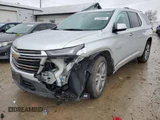 2022 Chevrolet Traverse High Country с VIN 1GNEVNKW8NJ103004, выставлен на аукционе Copart как лот 47998885 с пробегом 22 132 миль миль и Списание • Salvage title. История ставок и продаж доступна на DreamBid. Изображение 1.