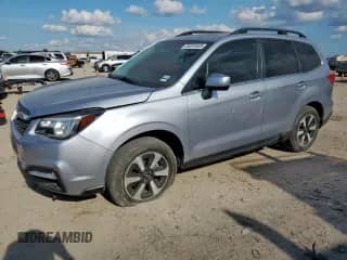 2018 Subaru Forester Limited with VIN JF2SJARC7JH475352, listed as a Copart auction lot 84816485 with 51,219 mi miles and Salvage title. Bid and sale history available at DreamBid. Image 1.