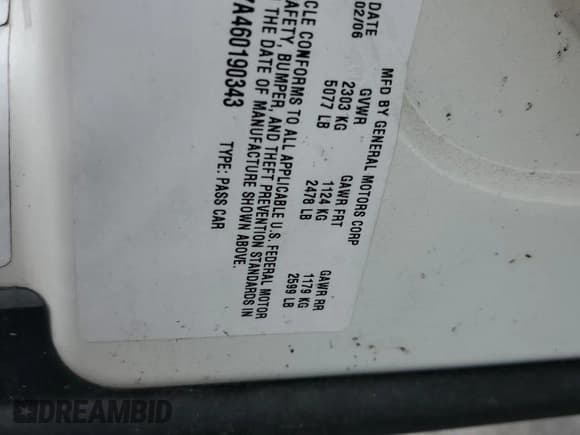 ✅ 2006 Cadillac STS • VIN: 1G6DC67A460190343 • Lot: 70456825. Wystawiony na Copart z przebiegiem 102 160 mil. Bezpłatny archiwum sprzedaży aukcyjnych z USA i szczegółowy raport historii pojazdu na DreamBid. Zdjęcie 12.