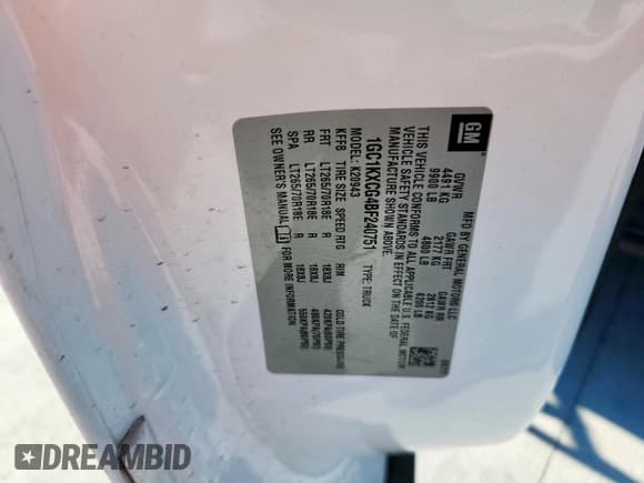 ✅ 2011 Chevrolet Silverado 2500HD LT • VIN: 1GC1KXCG4BF240751 • Lot: 66738225. Listed on Copart with 119,325 mi. Free auction sales archive from the USA and detailed vehicle history report at DreamBid. Image 12.