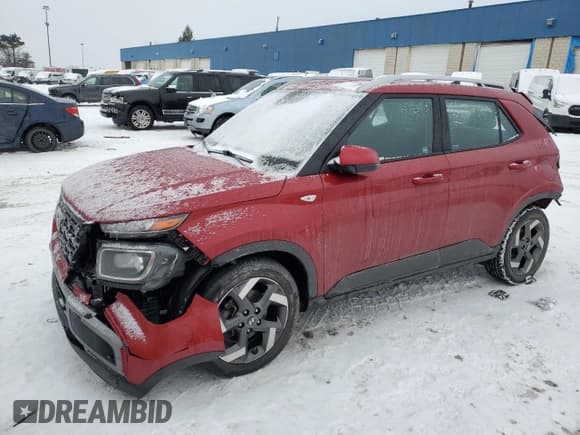 ✅ 2021 Hyundai Venue Denim • VIN: KMHRC8A35MU126239 • Lot: 89153345. Listed on Copart with 51,448 mi. Free auction sales archive from the USA and detailed vehicle history report at DreamBid. Image 1.