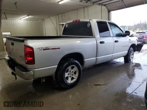 ✅ 2007 Dodge 1500 SLT • VIN: 1D7HU18227S143491 • Лот: 85428224. Опубликован ранее на Copart с пробегом 248 605 миль. Бесплатный доступ к архиву аукционных продаж из США и подробный отчёт об истории автомобиля на DreamBid. Изображение 3.