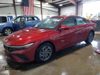 2024 Hyundai Elantra Blue with VIN KMHLM4DJ1RU106230, listed as a Copart auction lot 86231955 with 36,228 mi miles and Salvage title. Bid and sale history available at DreamBid. Image 1.