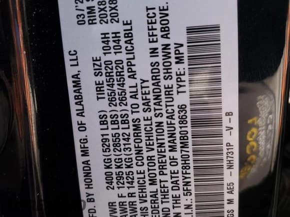 ✅ 2021 Honda Passport Elite • VIN: 5FNYF8H07MB018636 • Lot: 79120503. Wystawiony na Copart z przebiegiem 20 114 mil. Bezpłatny archiwum sprzedaży aukcyjnych z USA i szczegółowy raport historii pojazdu na DreamBid. Zdjęcie 12.