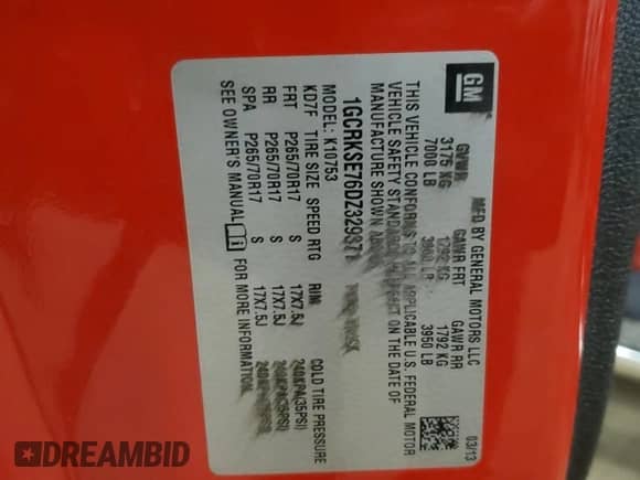 2013 Chevrolet Silverado 1500 LT with VIN 1GCRKSE76DZ329371, listed as a Copart auction lot 87091925 with 139,713 mi miles and Clean title. Bid and sale history available at DreamBid. Image 12.