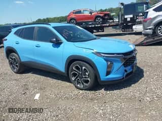 2024 Chevrolet Trax 2RS with VIN KL77LJE22RC011709, listed as a IAAI auction lot 42923310 with 26,003 mi miles and . Bid and sale history available at DreamBid. Image 1.