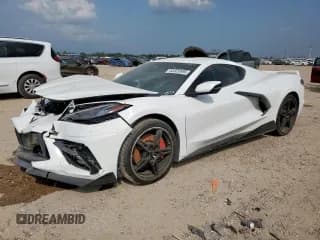 ✅ 2020 Chevrolet Corvette 3LT • VIN: 1G1Y82D48L5115577 • Lot: 63329595. Listed on Copart with 13,805 mi. Free auction sales archive from the USA and detailed vehicle history report at DreamBid. Image 1.