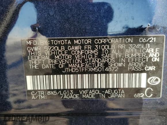 ✅ 2021 Lexus LS 500 • VIN: JTHD51FFXM5014872 • Lot: 74589874. Wystawiony na Copart z przebiegiem 20 701 mil. Bezpłatny archiwum sprzedaży aukcyjnych z USA i szczegółowy raport historii pojazdu na DreamBid. Zdjęcie 14.