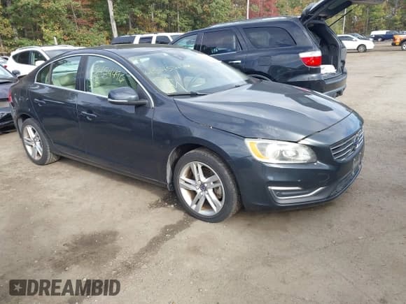 ✅ 2015 Volvo S60 T5 Drive-E Premier • VIN: YV140MFK9F2364118 • Lot: 43454496. Listed on IAAI with 47,012 mi. Free auction sales archive from the USA and detailed vehicle history report at DreamBid. Image 1.