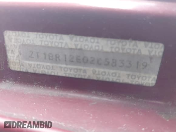 ✅ 2002 Toyota Corolla CE • VIN: 2T1BR12E02C583319 • Lot: 43411491. Wystawiony na IAAI z przebiegiem 105 638 mil. Bezpłatny archiwum sprzedaży aukcyjnych z USA i szczegółowy raport historii pojazdu na DreamBid. Zdjęcie 9.