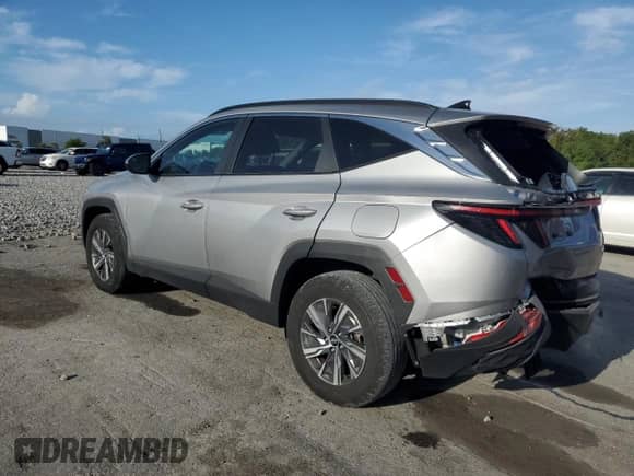 2023 Hyundai Tucson Blue z VIN KM8JBCA18PU123471, wystawiony jako Copart lot #85730945 z przebiegiem 29 261 mil mil oraz Szkoda całkowita • Salvage title. Historia ofert i sprzedaży dostępna na DreamBid. Obrazek 2.