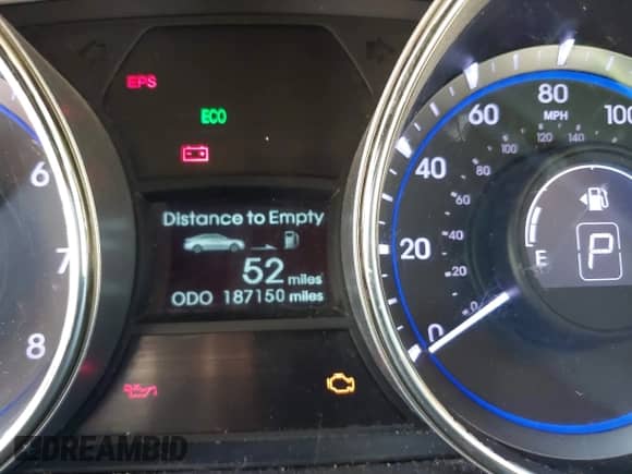 2013 Hyundai Sonata GLS z VIN 5NPEB4AC3DH596956, wystawiony jako IAAI lot #43236508 z przebiegiem 187 150 mil mil oraz . Historia ofert i sprzedaży dostępna na DreamBid. Obrazek 7.