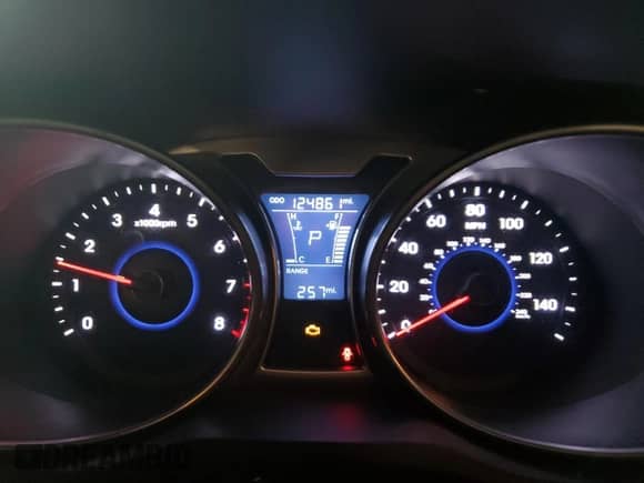 2012 Hyundai Veloster w/Red Int z VIN KMHTC6AD1CU054411, wystawiony jako Copart lot #73357964 z przebiegiem 12 486 mil mil oraz Szkoda całkowita • Salvage title. Historia ofert i sprzedaży dostępna na DreamBid. Obrazek 9.