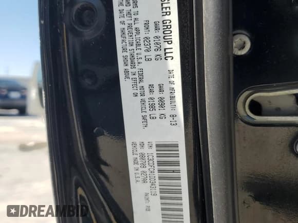 ✅ 2013 Dodge Dart Limited • VIN: 1C3CDFCA1DD343119 • Lot: 87310105. Wystawiony na Copart z przebiegiem 127 887 mil. Bezpłatny archiwum sprzedaży aukcyjnych z USA i szczegółowy raport historii pojazdu na DreamBid. Zdjęcie 12.