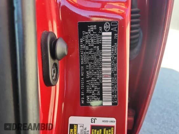 ✅ 2013 Toyota Corolla S • VIN: 2T1BU4EE4DC988565 • Lot: 93413475. Wystawiony na Copart z przebiegiem 199 262 mil. Bezpłatny archiwum sprzedaży aukcyjnych z USA i szczegółowy raport historii pojazdu na DreamBid. Zdjęcie 13.