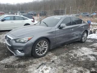 ✅ 2018 Infiniti Q50 Luxe • VIN: JN1EV7AR5JM444792 • Lot: 88699055. Listed on Copart with 117,698 mi. Free auction sales archive from the USA and detailed vehicle history report at DreamBid. Image 1.
