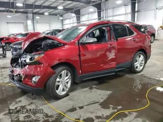 2019 Chevrolet Equinox Premier с VIN 2GNAXPEX6K6100331, выставлен на аукционе Copart как лот 71252325 с пробегом 61 974 миль миль и Списание • Salvage title. История ставок и продаж доступна на DreamBid. Изображение 1.
