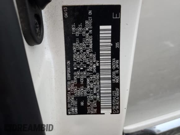 ✅ 2013 Toyota Land Cruiser • VIN: JTMHY7AJ3D4019801 • Lot: 93525245. Wystawiony na Copart z przebiegiem 149 604 mil. Bezpłatny archiwum sprzedaży aukcyjnych z USA i szczegółowy raport historii pojazdu na DreamBid. Zdjęcie 14.