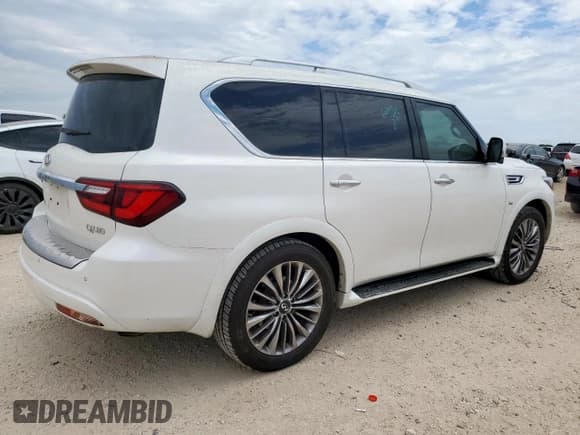 ✅ 2018 Infiniti QX80 • VIN: JN8AZ2ND6J9840075 • Lot: 67205985. Listed on Copart with 91,830 mi. Free auction sales archive from the USA and detailed vehicle history report at DreamBid. Image 3.