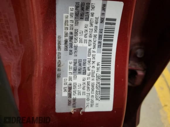 ✅ 2013 Mazda CX-9 Grand Touring • VIN: JM3TB3DV6D0415867 • Lot: 90338215. Wystawiony na Copart z przebiegiem 179 673 mil. Bezpłatny archiwum sprzedaży aukcyjnych z USA i szczegółowy raport historii pojazdu na DreamBid. Zdjęcie 13.