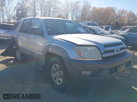 ✅ 2003 Toyota 4Runner SR5 • VIN: JTEBU14R530012382 • Lot: 43717478. Listed on IAAI with 399,732 mi. Free auction sales archive from the USA and detailed vehicle history report at DreamBid. Image 1.