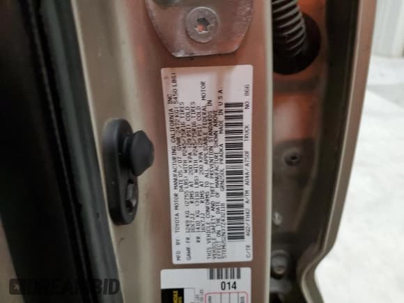 ✅ 2007 Toyota Tacoma • VIN: 5TEMU52N37Z432118 • Lot: 80321824. Listed on Copart with 246,894 mi. Free auction sales archive from the USA and detailed vehicle history report at DreamBid. Image 12.