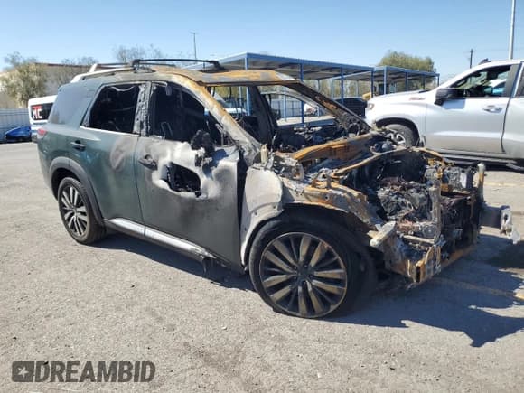 ✅ 2023 Nissan Pathfinder Platinum • VIN: 5N1DR3DJ2PC223091 • Lot: 82174945. Listed on Copart with Not provided. Free auction sales archive from the USA and detailed vehicle history report at DreamBid. Image 4.