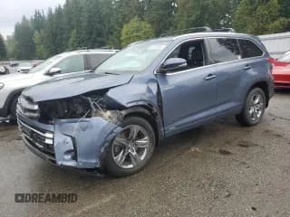 ✅ 2018 Toyota Highlander Hybrid Limited • VIN: 5TDDGRFH9JS051817 • Lot: 82222055. Listed on Copart with Not provided. Free auction sales archive from the USA and detailed vehicle history report at DreamBid. Image 1.