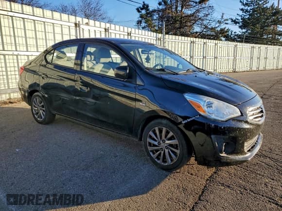 ✅ 2018 Mitsubishi Mirage ES • VIN: ML32F3FJ4JHF02611 • Lot: 96025605. Listed on Copart with 74,533 mi. Free auction sales archive from the USA and detailed vehicle history report at DreamBid. Image 4.