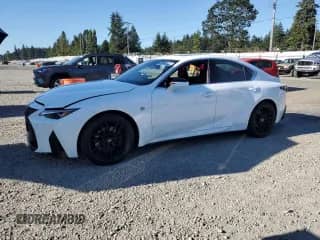 2023 Lexus IS 350 F Sport with VIN JTHGZ1E23P5031565, listed as a Copart auction lot 68553145 with 1,058 mi miles and Salvage title. Bid and sale history available at DreamBid. Image 1.