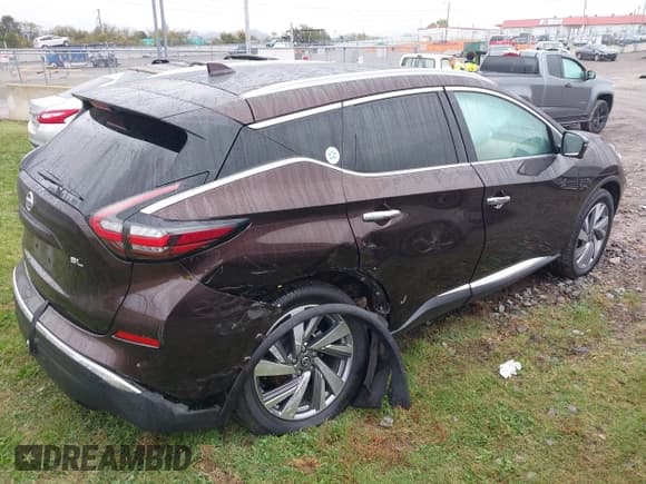✅ 2021 Nissan Murano SL • VIN: 5N1AZ2CJ8MC127606 • Lot: 43524822. Wystawiony na IAAI z przebiegiem 44 894 mil. Bezpłatny archiwum sprzedaży aukcyjnych z USA i szczegółowy raport historii pojazdu na DreamBid. Zdjęcie 4.