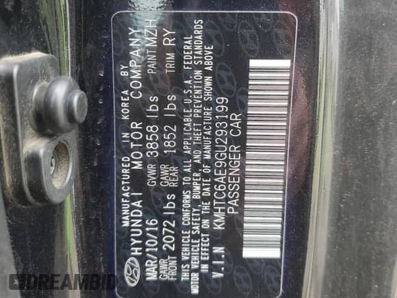 2016 Hyundai Veloster Turbo z VIN KMHTC6AE9GU293199, wystawiony jako Copart lot #45936515 z przebiegiem 102 833 mil mil oraz Szkoda całkowita • Salvage title. Historia ofert i sprzedaży dostępna na DreamBid. Obrazek 12.