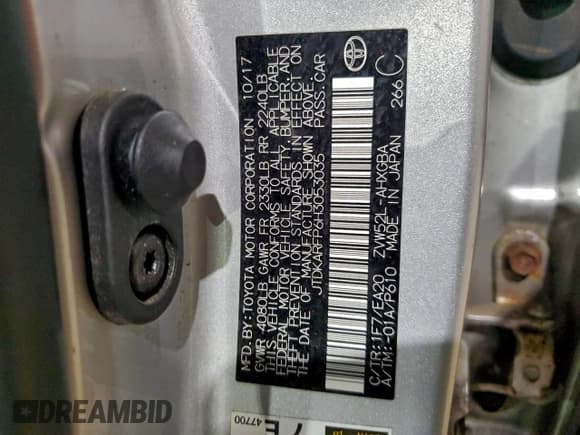 ✅ 2017 Toyota Prius Premium • VIN: JTDKARFP6H3053035 • Lot: 93818675. Wystawiony na Copart z przebiegiem 100 376 mil. Bezpłatny archiwum sprzedaży aukcyjnych z USA i szczegółowy raport historii pojazdu na DreamBid. Zdjęcie 12.