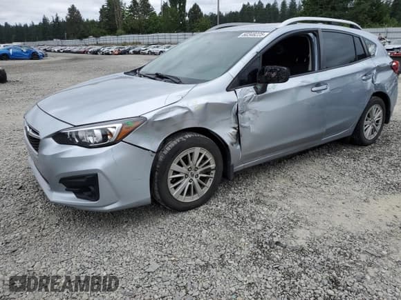 ✅ 2017 Subaru Impreza Premium • VIN: 4S3GTAB65H3707165 • Lot: 60348225. Listed on Copart with 104,779 mi. Free auction sales archive from the USA and detailed vehicle history report at DreamBid. Image 1.