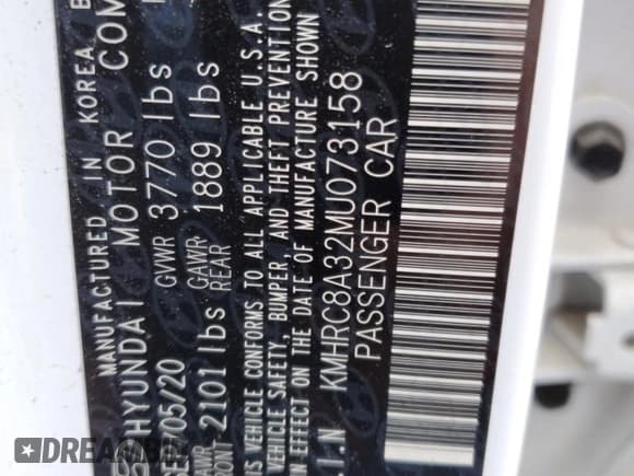 ✅ 2021 Hyundai Venue SEL • VIN: KMHRC8A32MU073158 • Lot: 84608014. Listed on Copart with 83,666 mi. Free auction sales archive from the USA and detailed vehicle history report at DreamBid. Image 13.