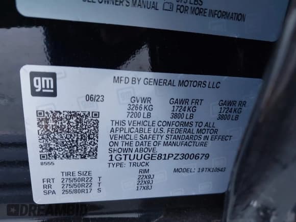 ✅ 2023 GMC Sierra 1500 Denali • VIN: 1GTUUGE81PZ300679 • Лот: 43311954. Опубликован ранее на IAAI с пробегом 34 283 миль. Бесплатный доступ к архиву аукционных продаж из США и подробный отчёт об истории автомобиля на DreamBid. Изображение 9.