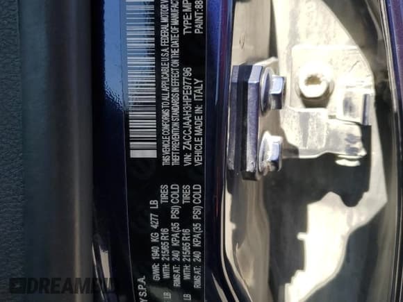 ✅ 2017 Jeep Renegade Sport • VIN: ZACCJAAH3HPE97796 • Lot: 52029455. Listed on Copart with 133,244 mi. Free auction sales archive from the USA and detailed vehicle history report at DreamBid. Image 13.