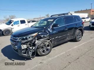 ✅ 2017 Toyota Highlander Hybrid Limited Platinum • VIN: 5TDDGRFH3HS032223 • Lot: 91635985. Listed on Copart with 168,754 mi. Free auction sales archive from the USA and detailed vehicle history report at DreamBid. Image 1.