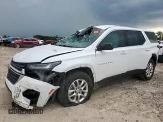 2023 Chevrolet Traverse LS with VIN 1GNERFKW6PJ218472, listed as a Copart auction lot 70719185 with 40,646 mi miles and Salvage title. Bid and sale history available at DreamBid. Image 1.