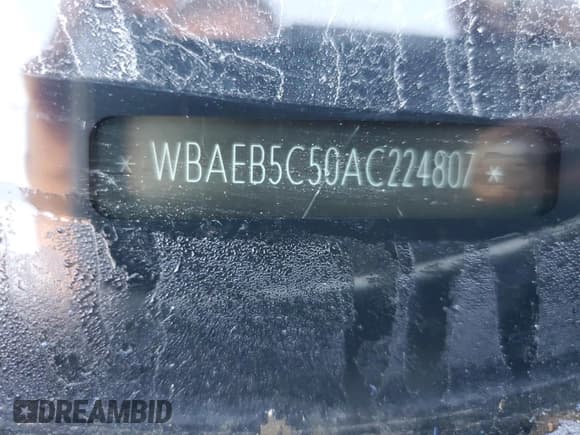 ✅ 2010 BMW 6 Series 650i • VIN: WBAEB5C50AC224807 • Lot: 73411584. Listed on Copart with 112,734 mi. Free auction sales archive from the USA and detailed vehicle history report at DreamBid. Image 12.