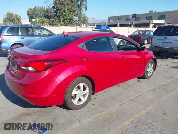 ✅ 2015 Hyundai Elantra Limited • VIN: KMHDH4AE9FU250751 • Lot: 43517438. Listed on IAAI with 80,159 mi. Free auction sales archive from the USA and detailed vehicle history report at DreamBid. Image 4.
